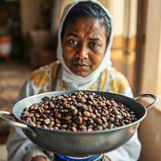 Eritrean Buna - Roasting Coffee Beans at Home